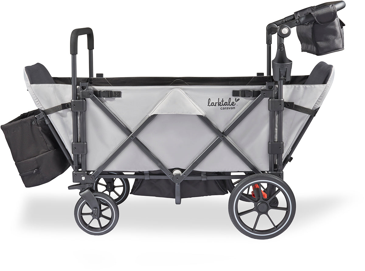 Larktale Caravan Quad (4 Seater) Stroller Wagon - Avalon Gray