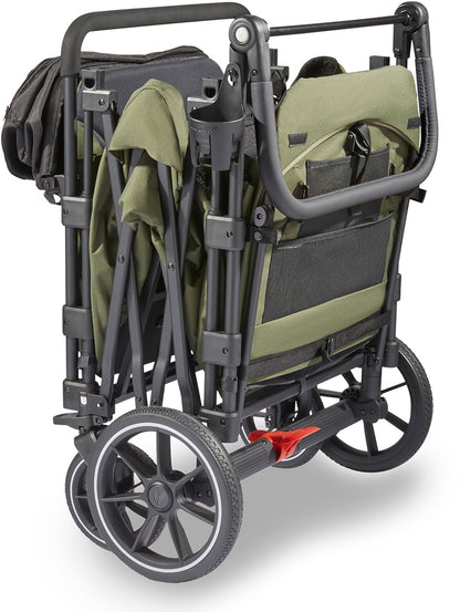 Larktale Caravan Quad (4 Seater) Stroller Wagon - Avalon Gray