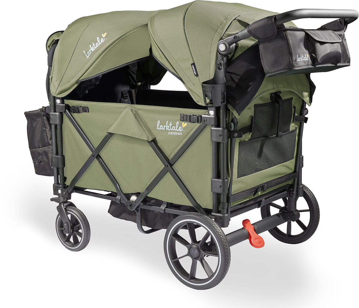 Larktale Caravan Quad (4 Seater) Stroller Wagon - Chelsea Green