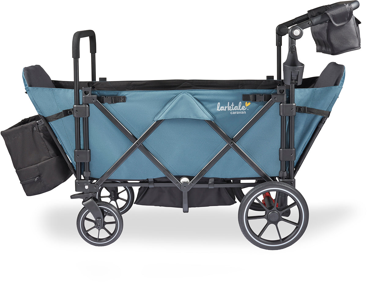 Larktale Caravan Quad (4 Seater) Stroller Wagon - Seaford Blue