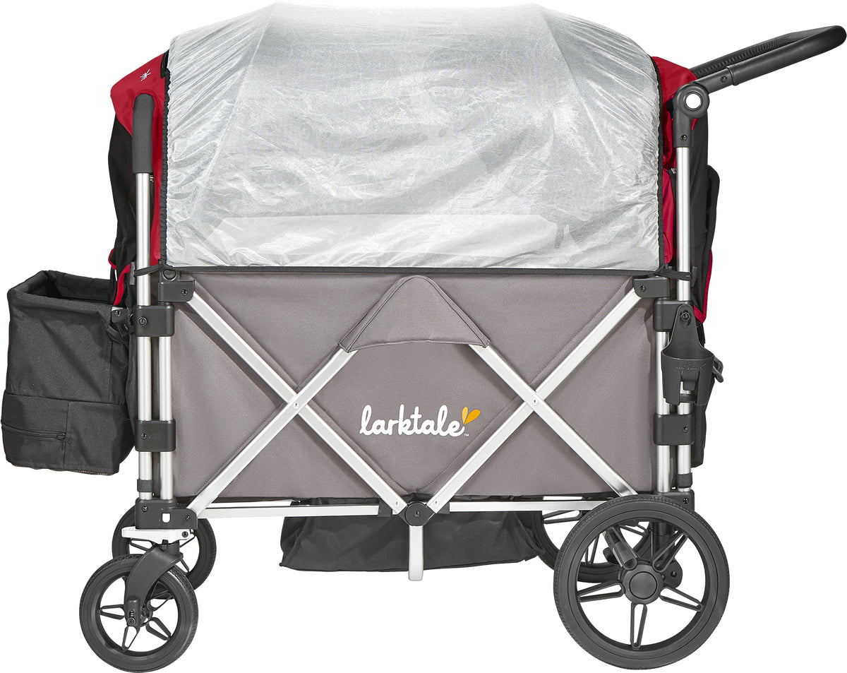 Larktale Caravan Stroller Wagon Canopy Set of 2 - Barossa Red