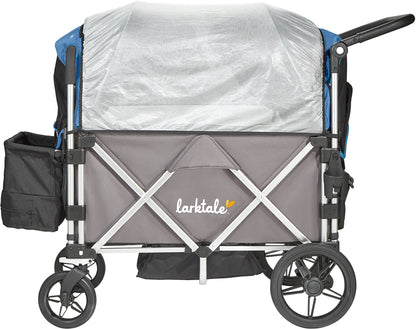 Larktale Caravan Stroller Wagon Canopy Set of 2 - Freshwater Blue