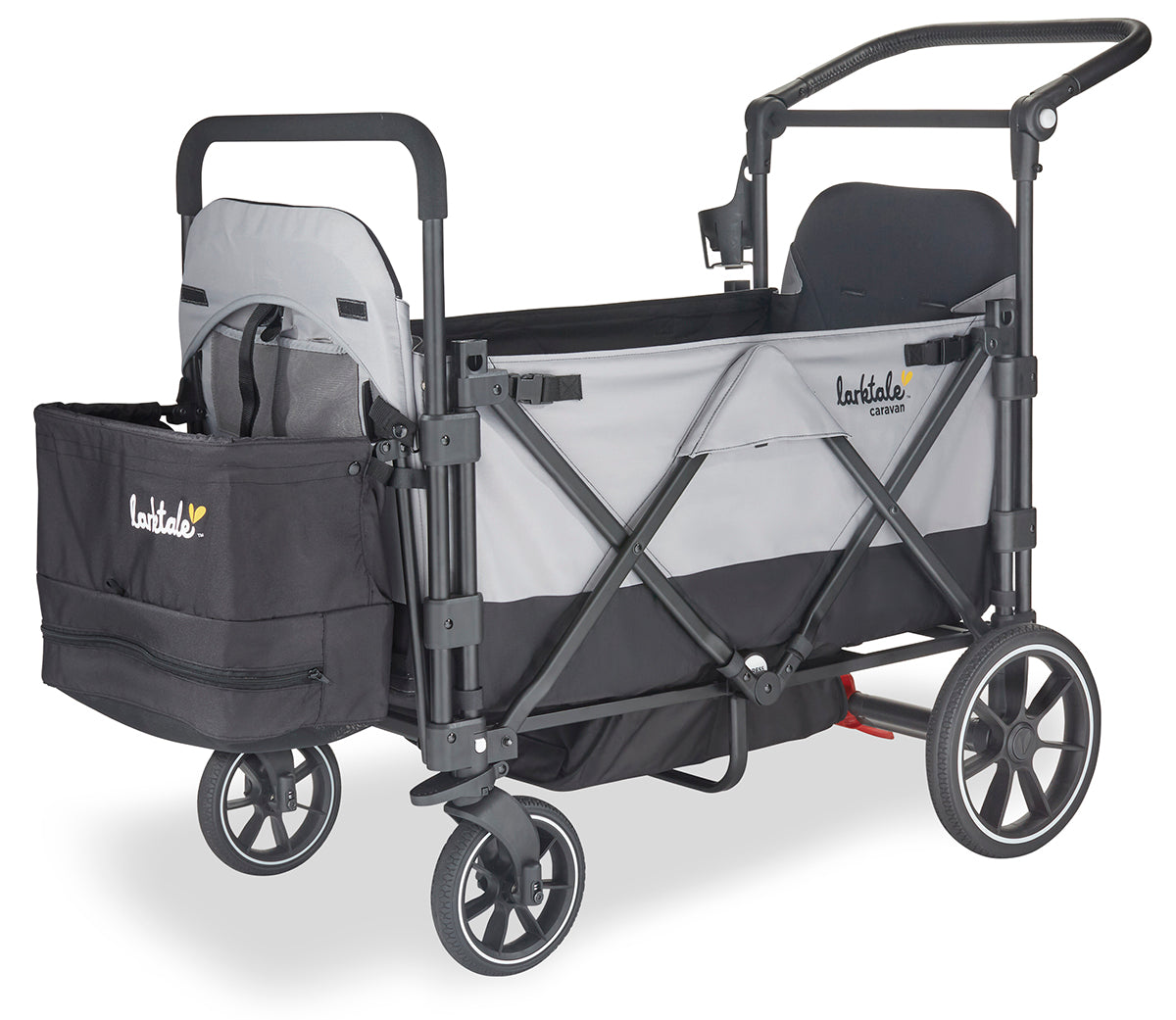 Larktale Caravan V2 (2 Seater) Stroller Wagon - Byron Black