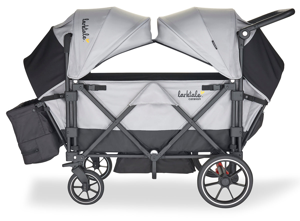 Larktale Caravan V2 (2 Seater) Stroller Wagon - Byron Black