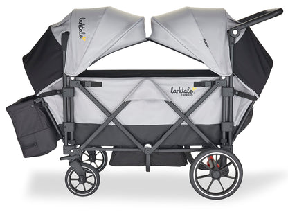 Larktale Caravan V2 (2 Seater) Stroller Wagon - Gray/Black