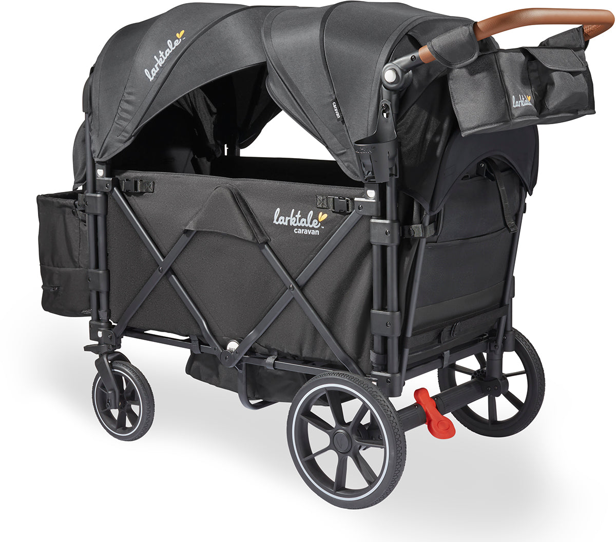 Larktale Caravan V3 (2 Seater) Stroller Wagon - Byron Black