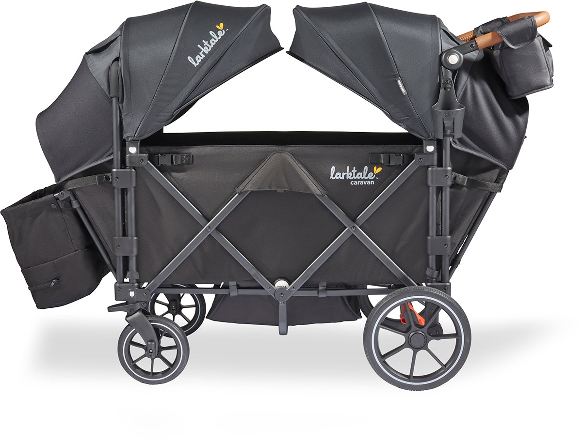 Larktale Caravan V3 (2 Seater) Stroller Wagon - Byron Black