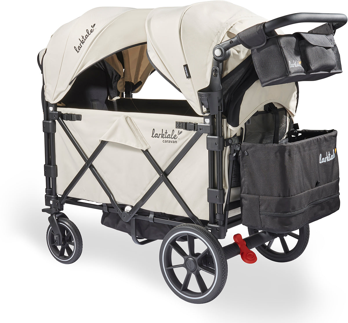 Larktale Caravan V3 (2 Seater) Stroller Wagon - Newport Taupe