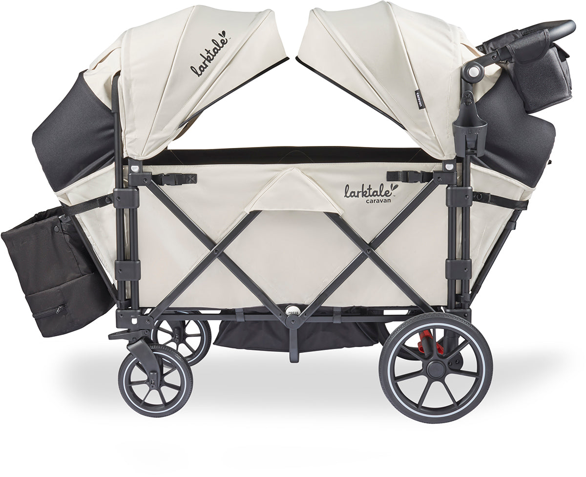 Larktale Caravan V3 (2 Seater) Stroller Wagon - Newport Taupe