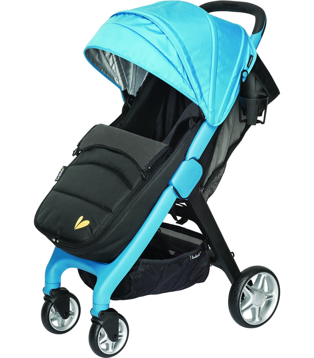 Larktale Chit Chat Compact Stroller Winter Bundle - Freshwater Blue / Black