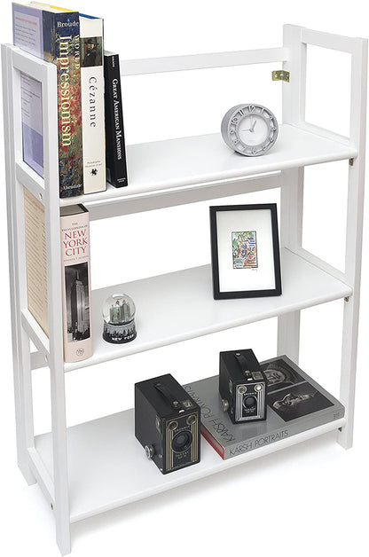 Lipper International Kids 3-Shelf Folding Bookcase - White