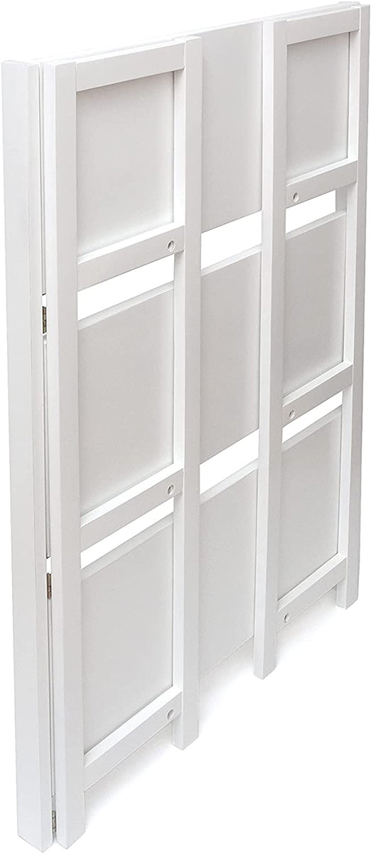 Lipper International Kids 3-Shelf Folding Bookcase - White