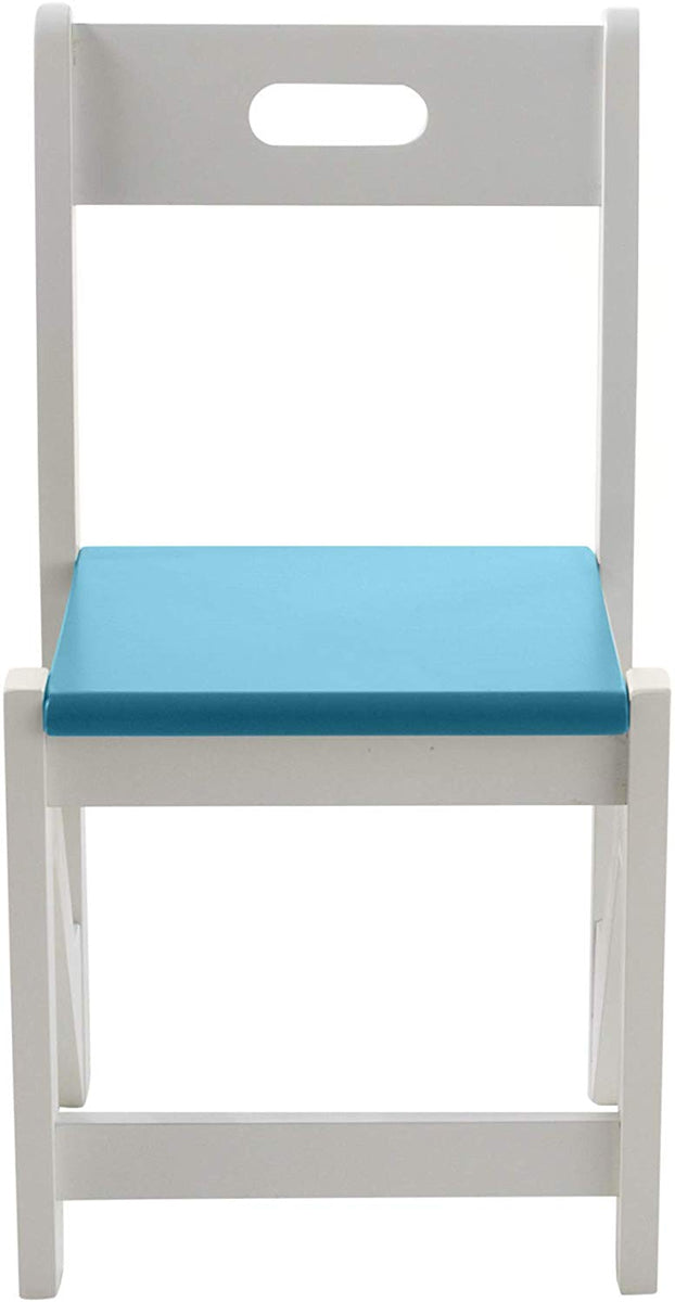 Lipper International Kids' ZigZag Stacking Chairs, Set of 2 - Turquoise