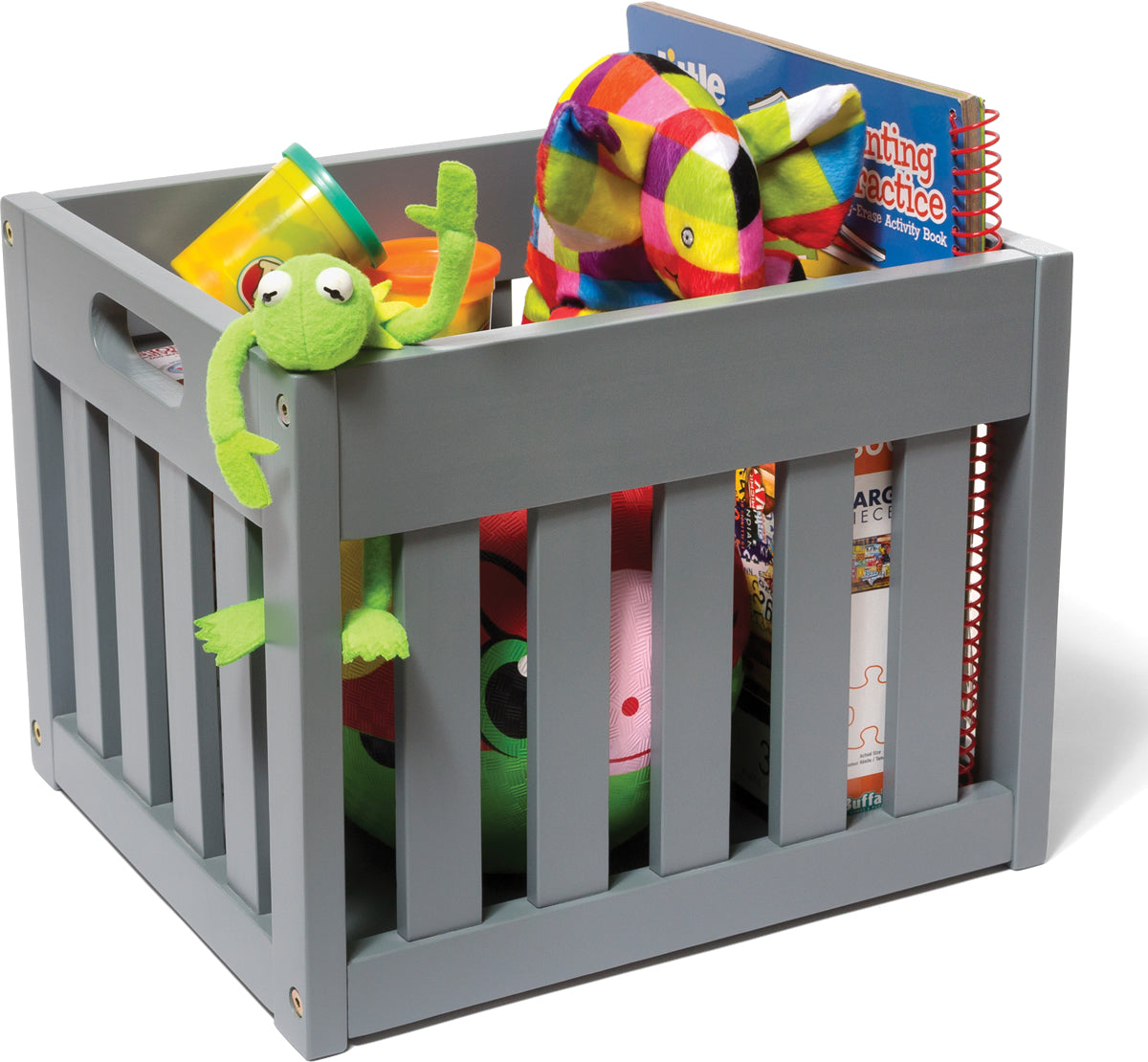 Lipper International Wooden Storage Crate - Grey