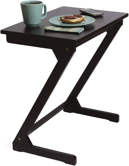 Lipper International Wooden Zig Zag Table - Espresso