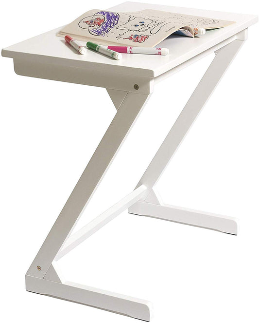 Lipper International Wooden Zig Zag Table - White