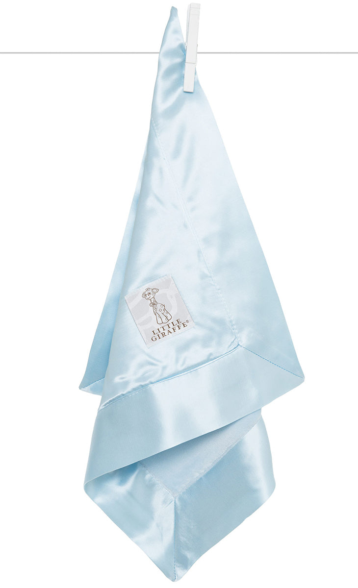 Little Giraffe Velvet Deluxe Blanky - Blue