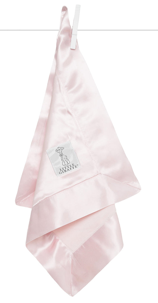 Little Giraffe Velvet Deluxe Blanky - Pink