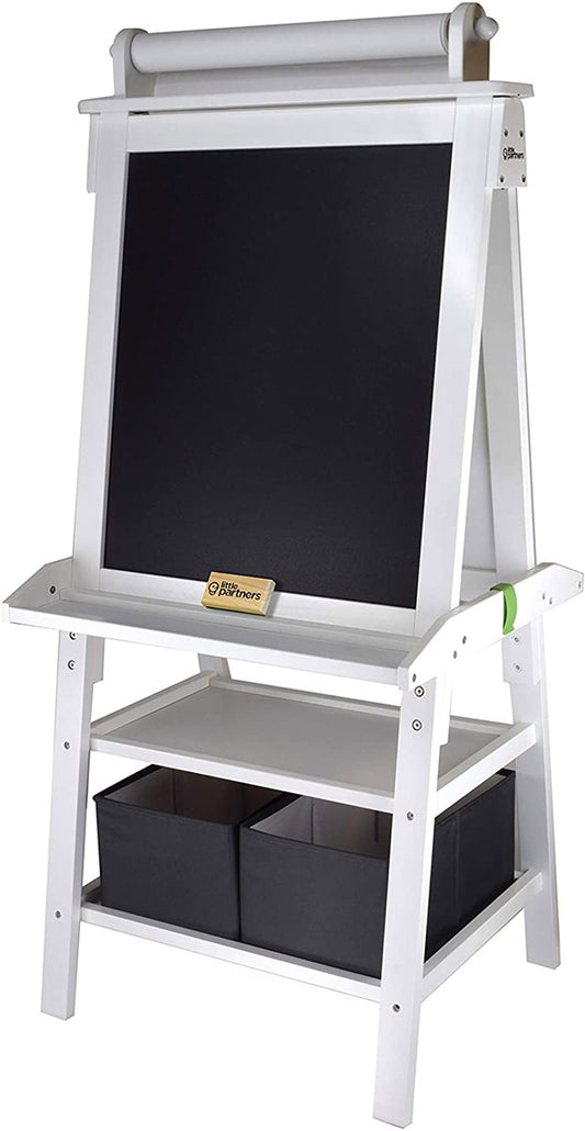 Little Partners Deluxe Art Easel Center - Soft White