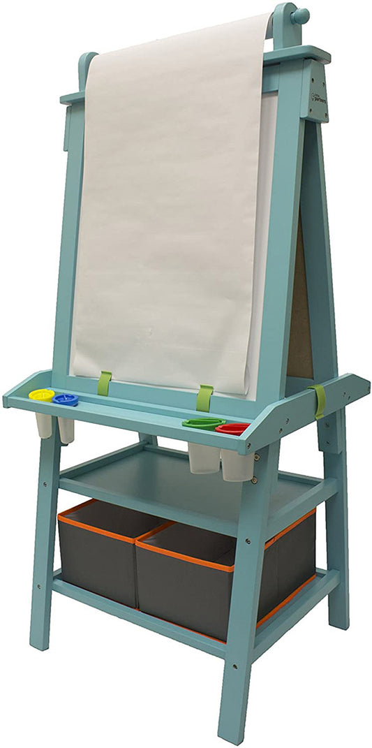 Little Partners Deluxe Art Easel Center - Turquoise/Teal Frosting