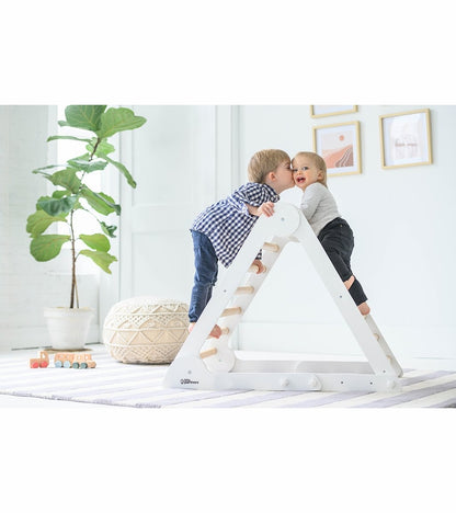 Little Partners Learn N Climb Triangle - Soft White / Natural (Unassembled)