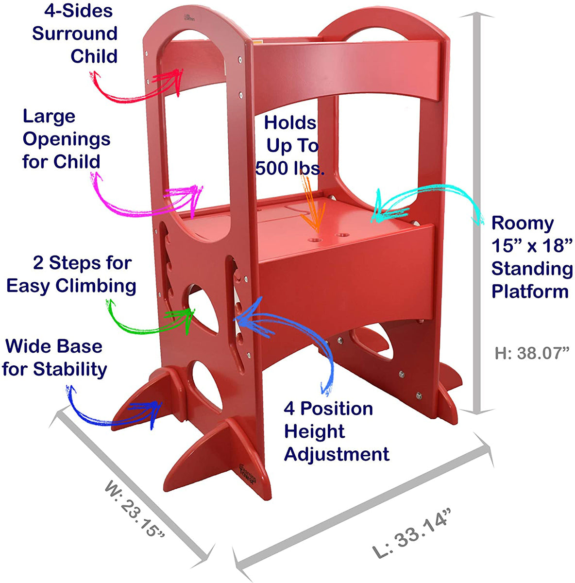 Little Partners Original Learning Tower - Red