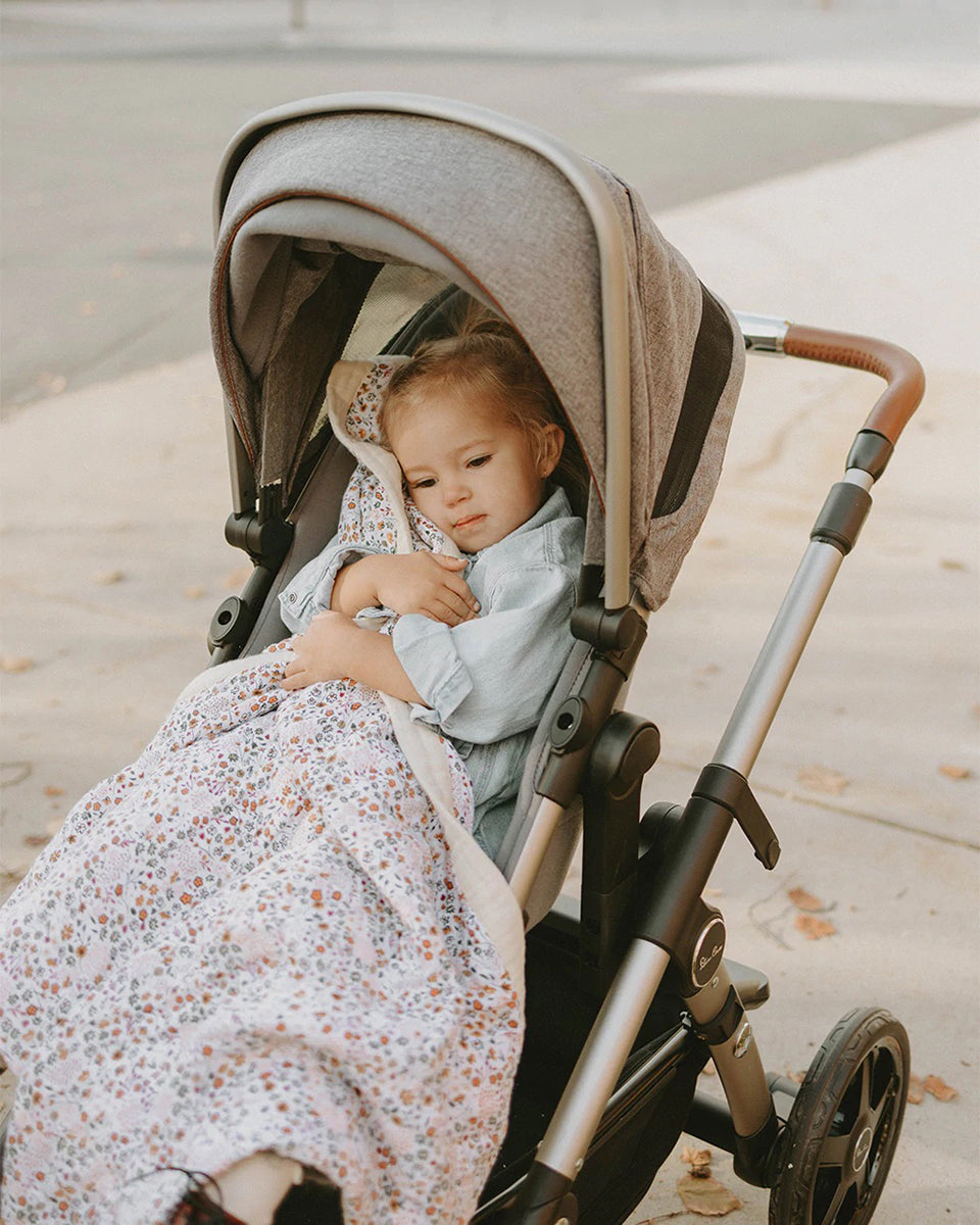 Little Unicorn Cotton Muslin Baby Quilt - Pressed Petals