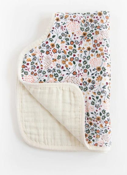 Little Unicorn Cotton Muslin Burp Cloth - Pressed Petals