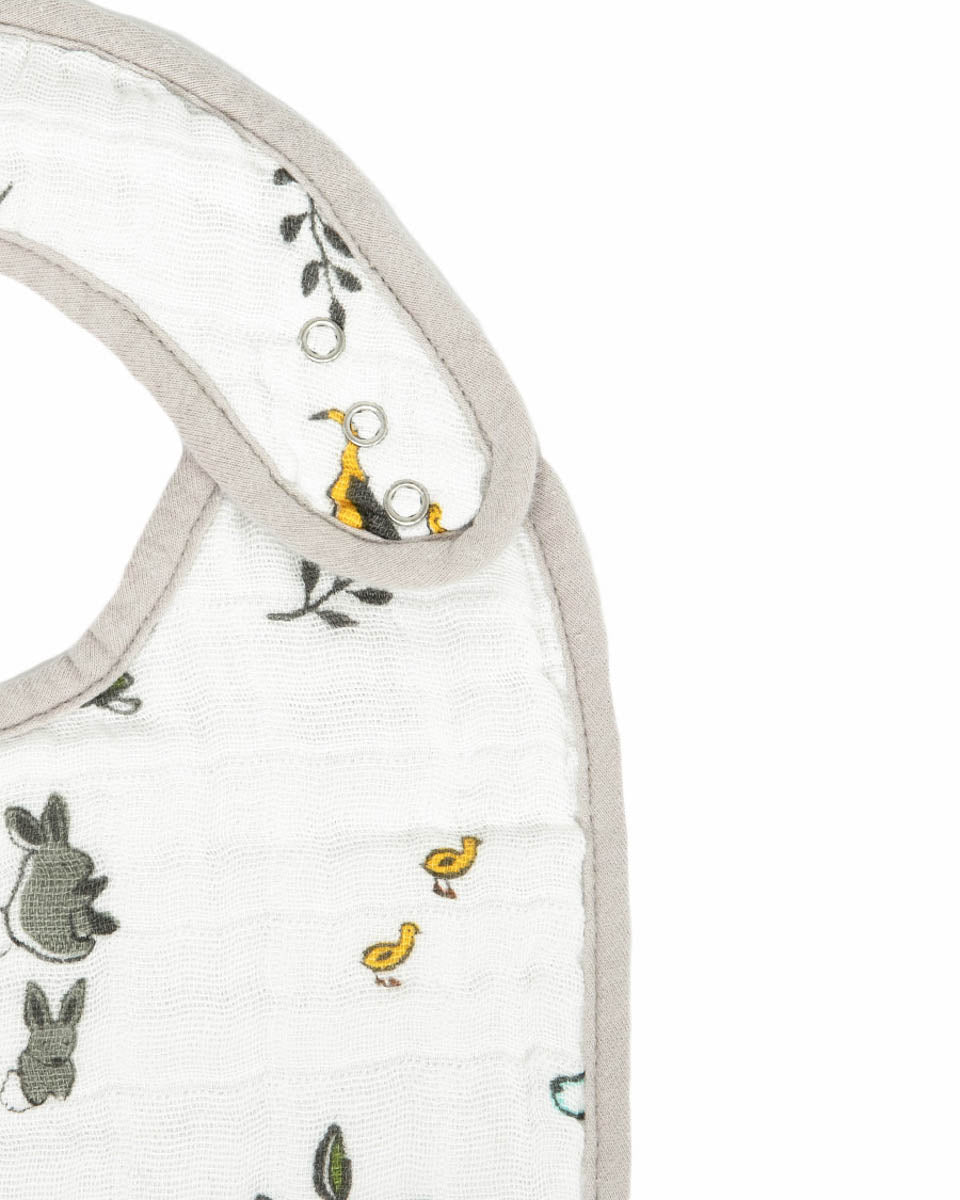 Little Unicorn Cotton Muslin Classic Bib 3 Pack - Forest Friends