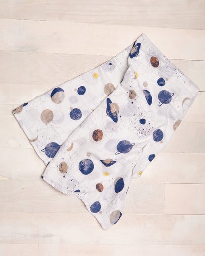 Little Unicorn Cotton Muslin Swaddle - Planetary