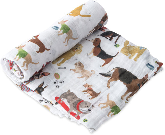 Little Unicorn Cotton Muslin Swaddle - Woof