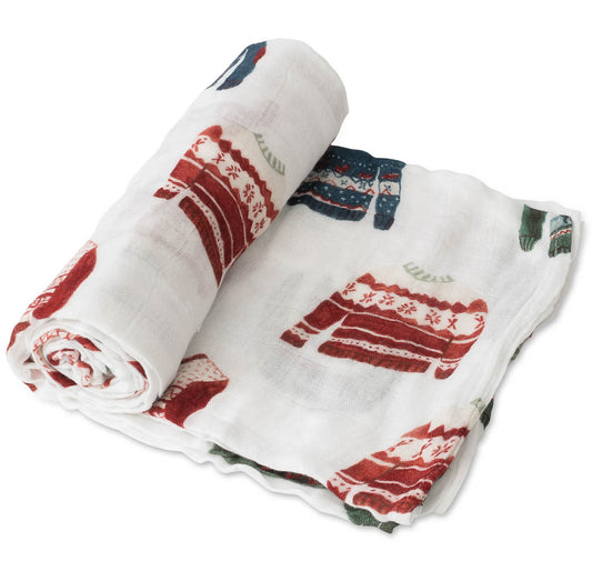 Little Unicorn Deluxe Muslin Swaddle - Sweater