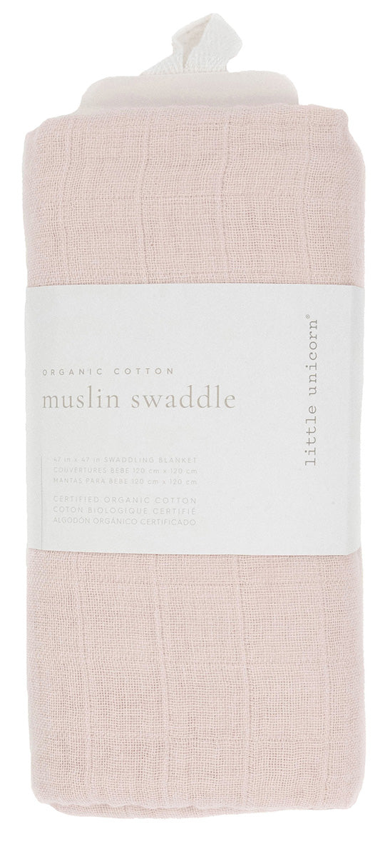 Little Unicorn Organic Cotton Muslin Swaddle Blanket - Rosie