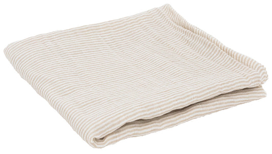 Little Unicorn Organic Cotton Muslin Swaddle Blanket - Sand Stripe