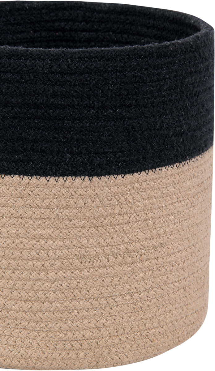 Lorena Canals Basket Dual - Black/Linen (8" x 8")