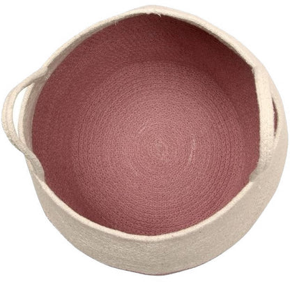 Lorena Canals Basket Zoco - Ash Rose/Natural (1'2" x 1')