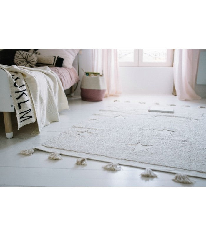 Lorena Canals Hippy Stars Rug - Natural (4'x 5'9")