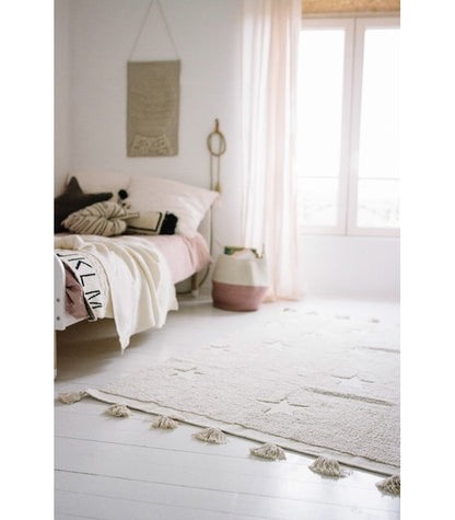 Lorena Canals Hippy Stars Rug - Natural (4'x 5'9")