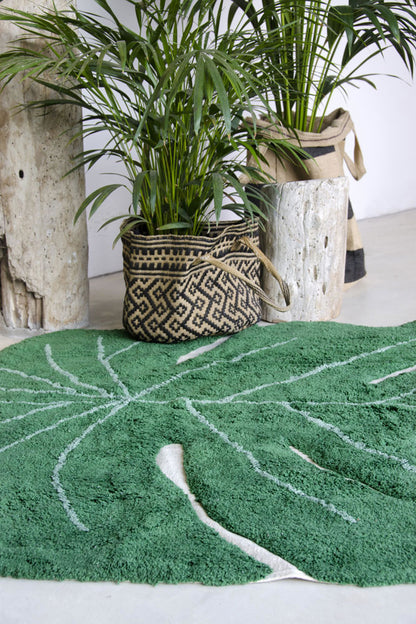 Lorena Canals Monstera Leaf Rug (4' x 5' 3'')