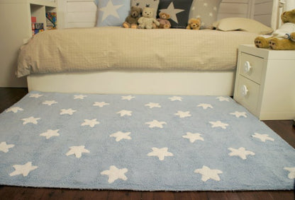 Lorena Canals Stars Rug - Blue (4' x 5' 3")