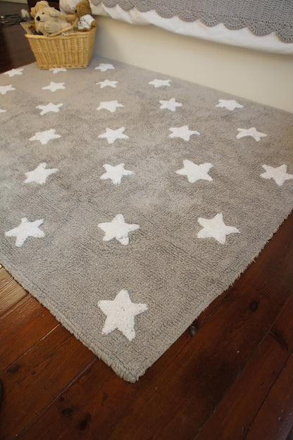 Lorena Canals Stars Rug - Grey (4' x 5' 3")