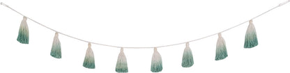 Lorena Canals Tie-Dye Pom Pom Garland - Green