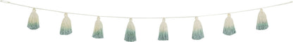 Lorena Canals Tie-Dye Pom Pom Garland - Vintage Blue