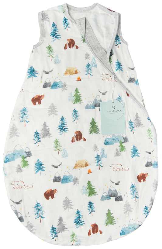 Loulou Lollipop Lightweight Muslin Sleep Bag, 6-18 m - Adventure Begins