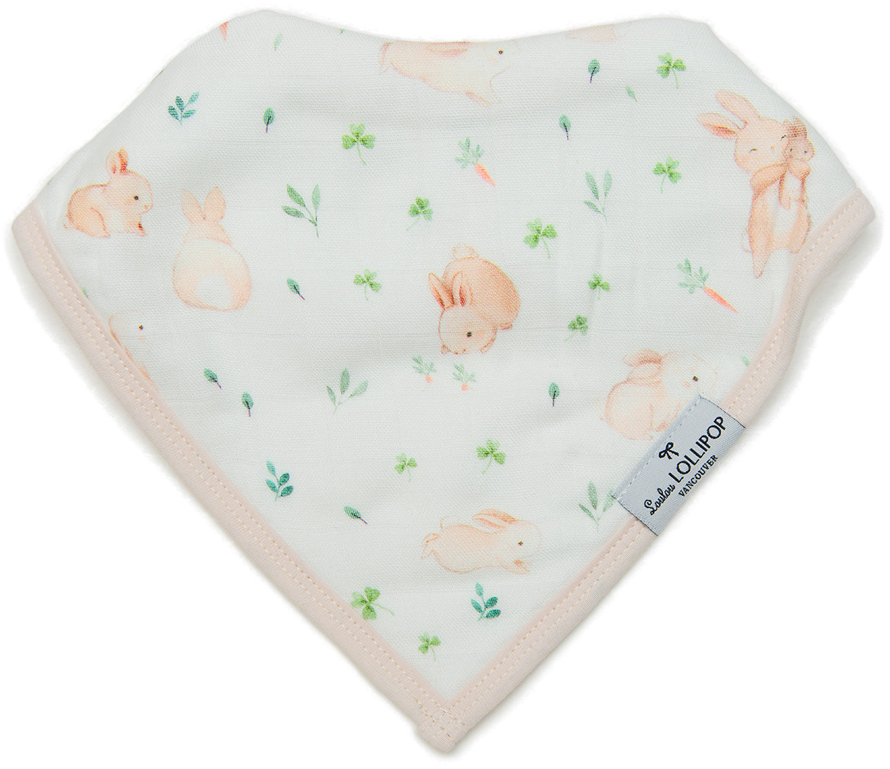 Loulou Lollipop Luxe Muslin Bandana Bib Set - Bunny Meadow