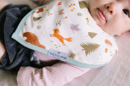 Loulou Lollipop Luxe Muslin Bandana Bib Set - Forest Friends