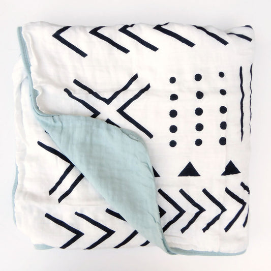 Loulou Lollipop Luxe Muslin Quilt - Mudcloth