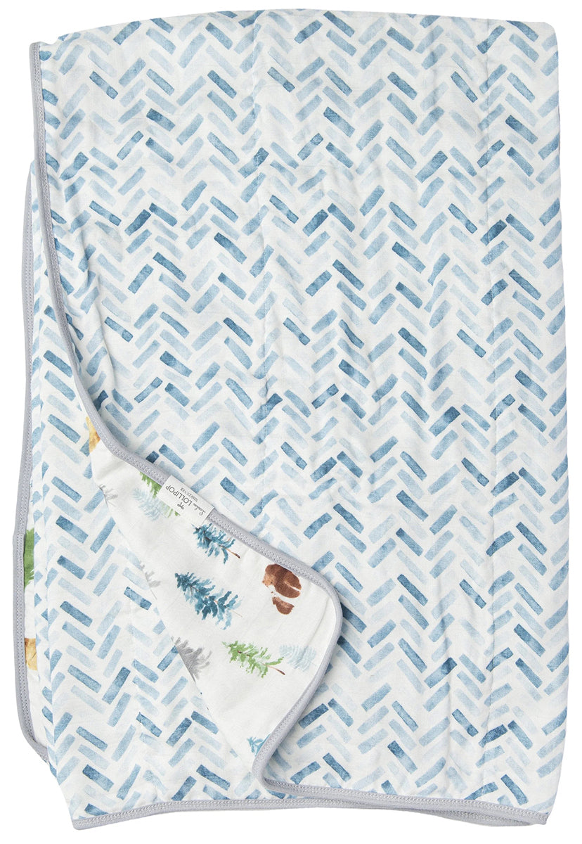 Loulou Lollipop Muslin Quilt Blanket - Adventure Begins