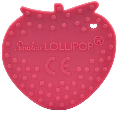 Loulou Lollipop Silicone Teether - Strawberry