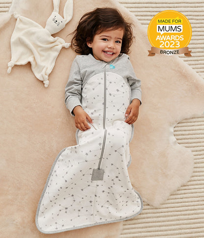 Love To Dream Long Sleeve Sleep Bag Organic Cotton Fleece Mild, 18-36 M - Stellar White